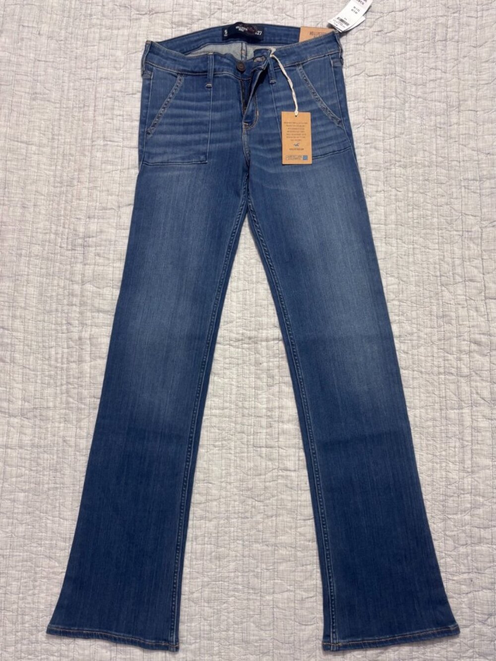Hollister Women's Bootcut Jeans Size 5R W27 NWT Advanced Stretch Soft Denim